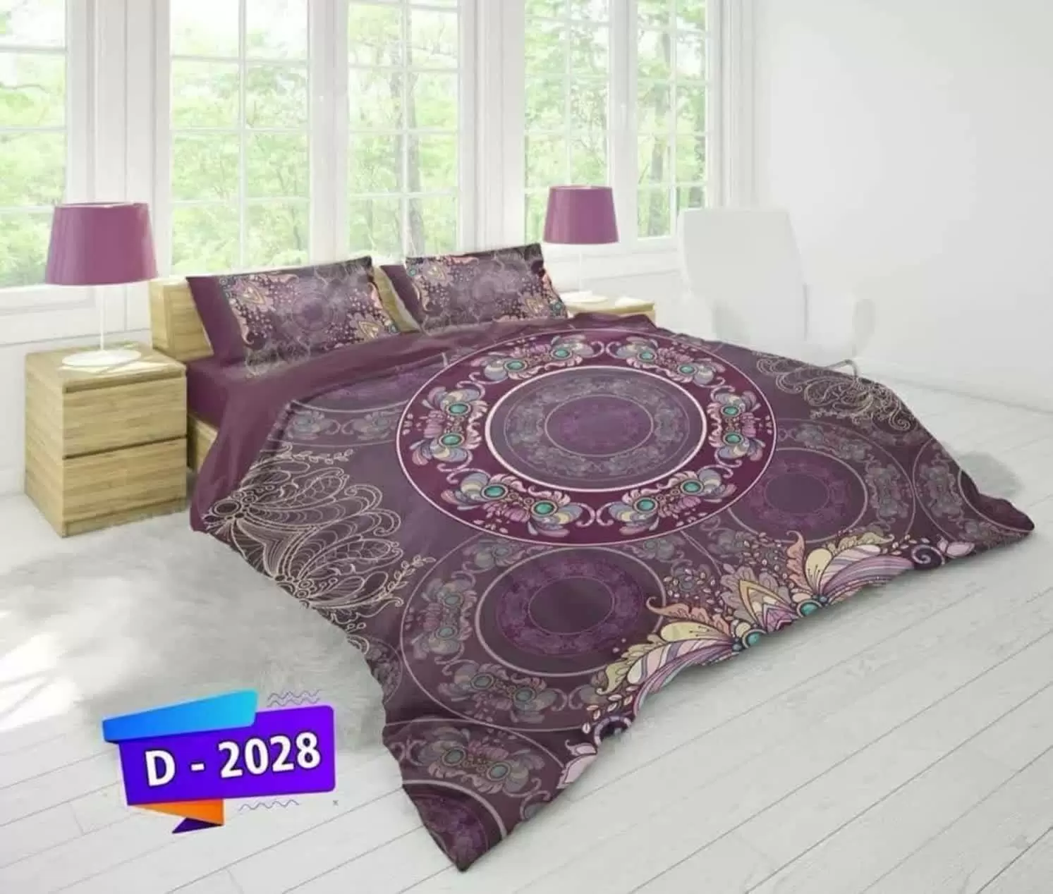 لحاف تنسل دو نفره 160 کد D-2028 ورونیکا